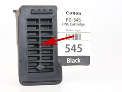 Inside Canon PG-545 Black Ink Cartridge (8287B001) 