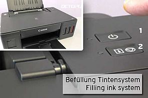 First fill ink system Canon CISS printer