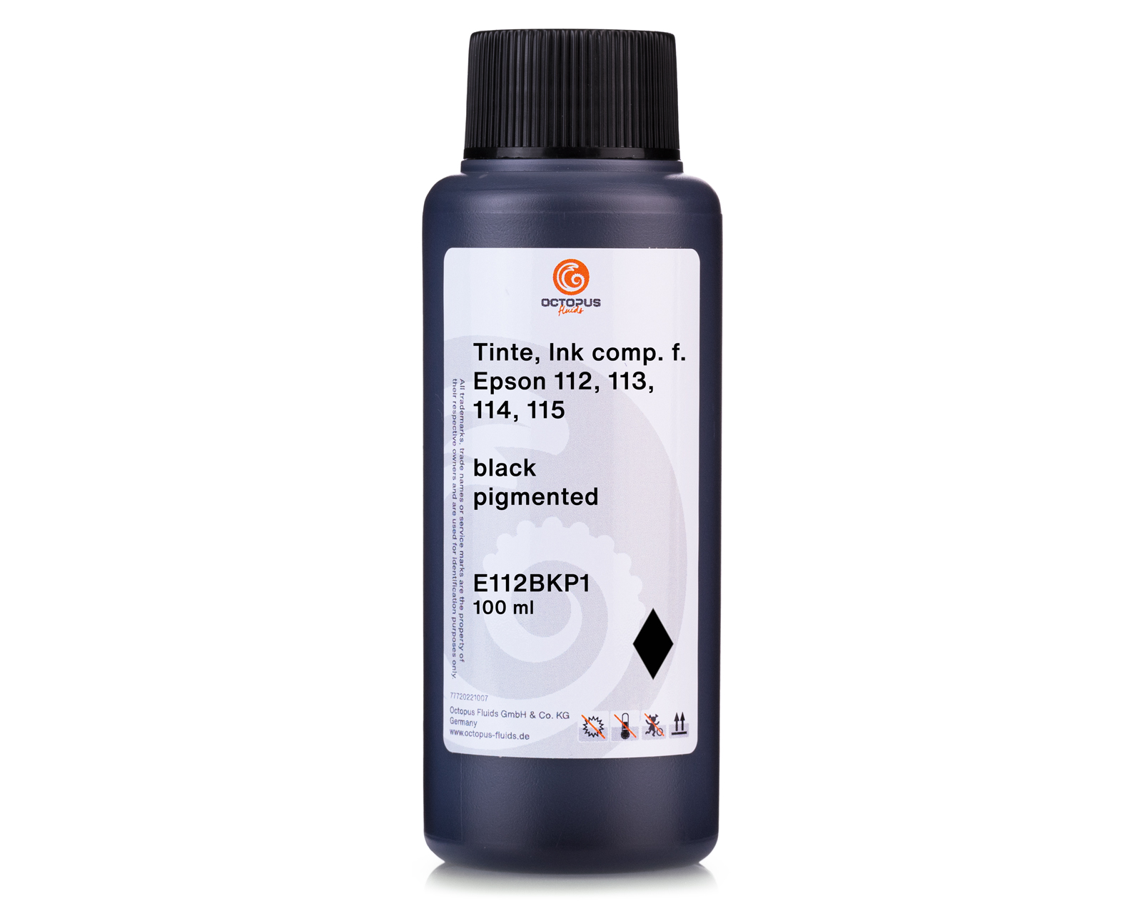 Ricarica inchiostro per Epson 112, 113, EcoTank L 11160, L 15160, L 5150, L 5160, ET-5100, ET-5800, ET-8500, L 8100 nero pigmentato