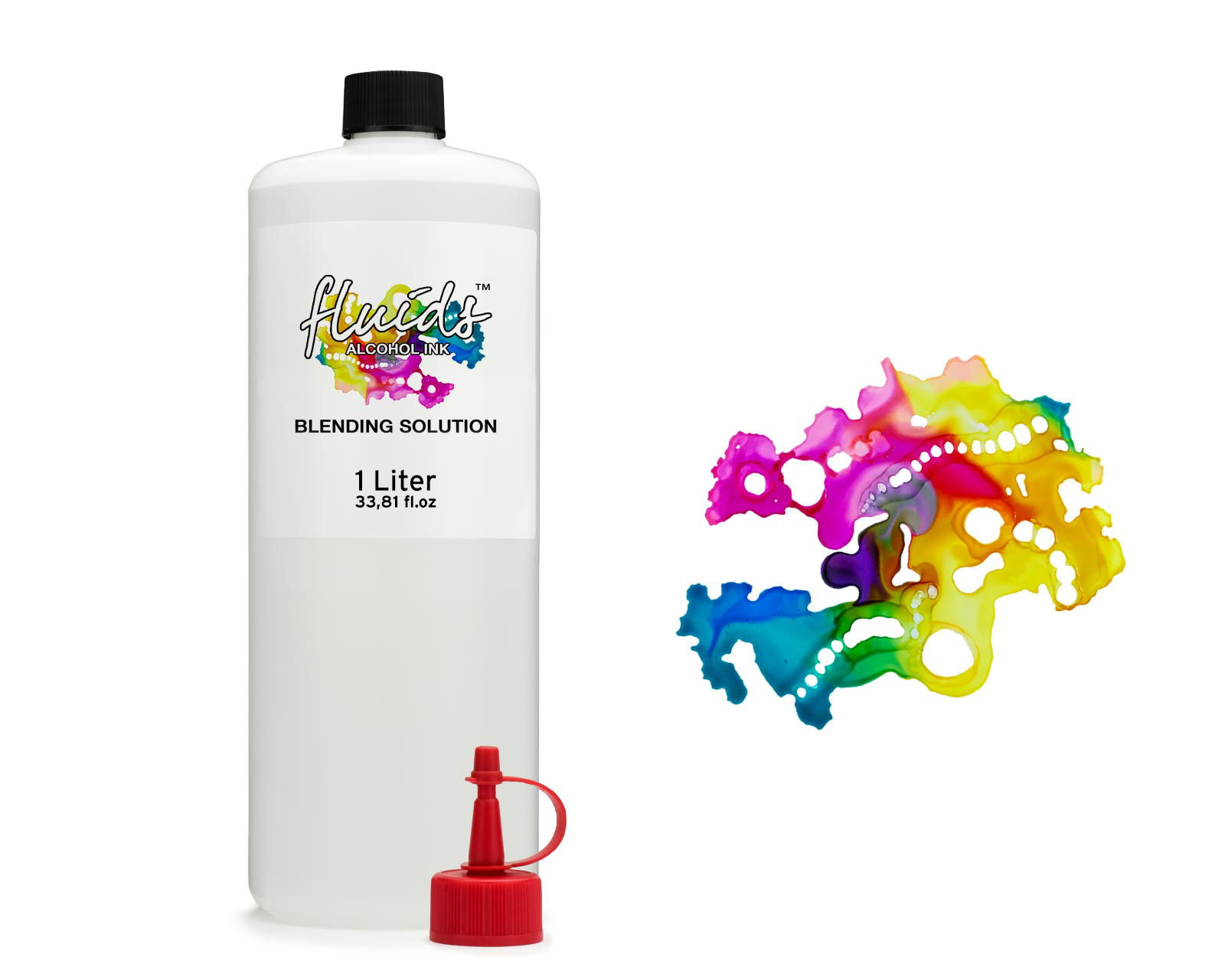 1 litre Octopus Fluids Alcohol Ink Blending Solution, Extender  for alcohol ink