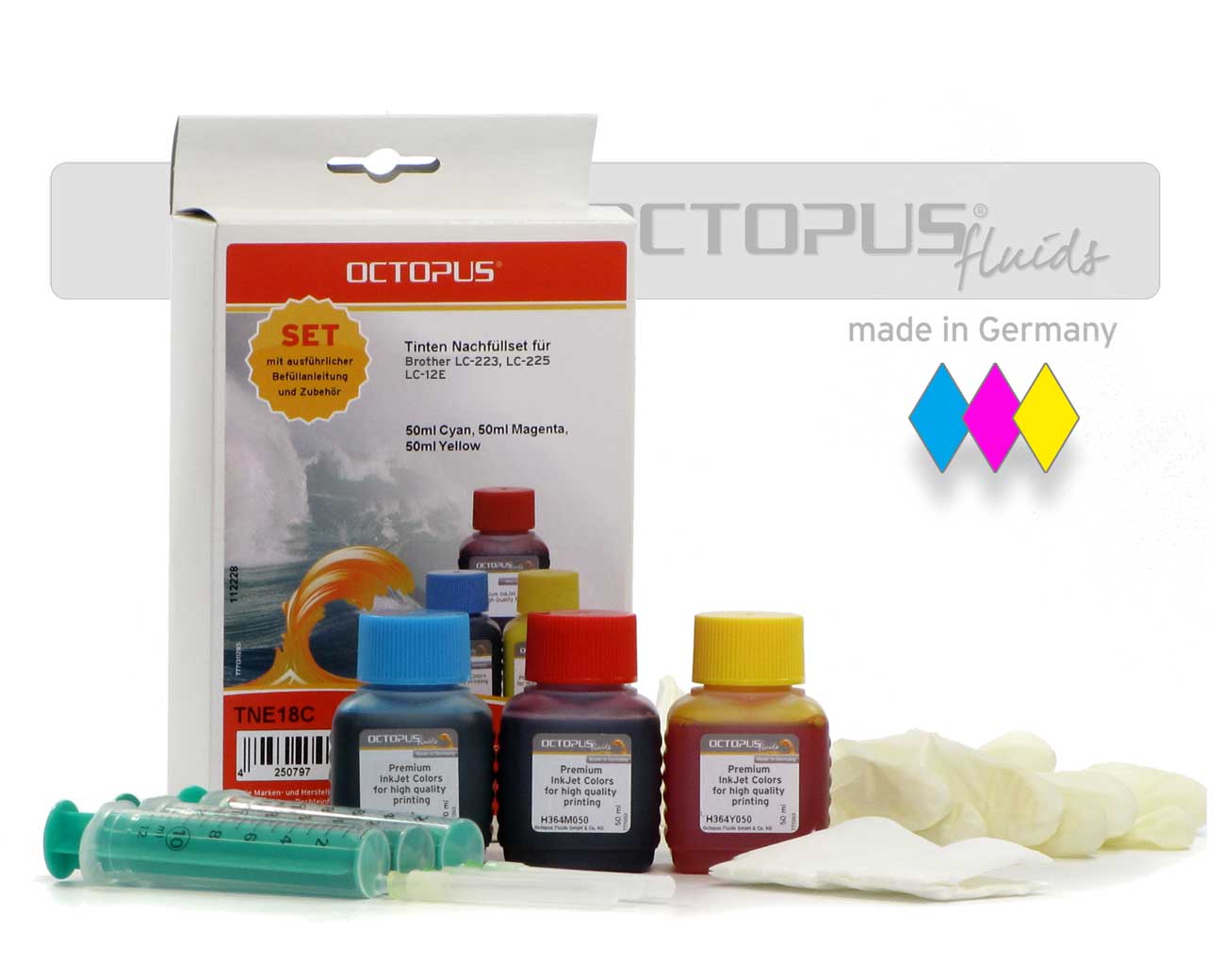 Sublimation Ink Refill Kit For Brother Printers That use the LC 3019 or LC  3017 Cartridges